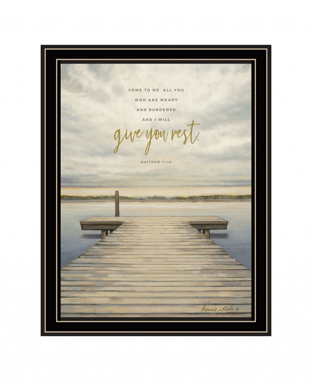 The Dock 1 Black Framed Print Wall Art