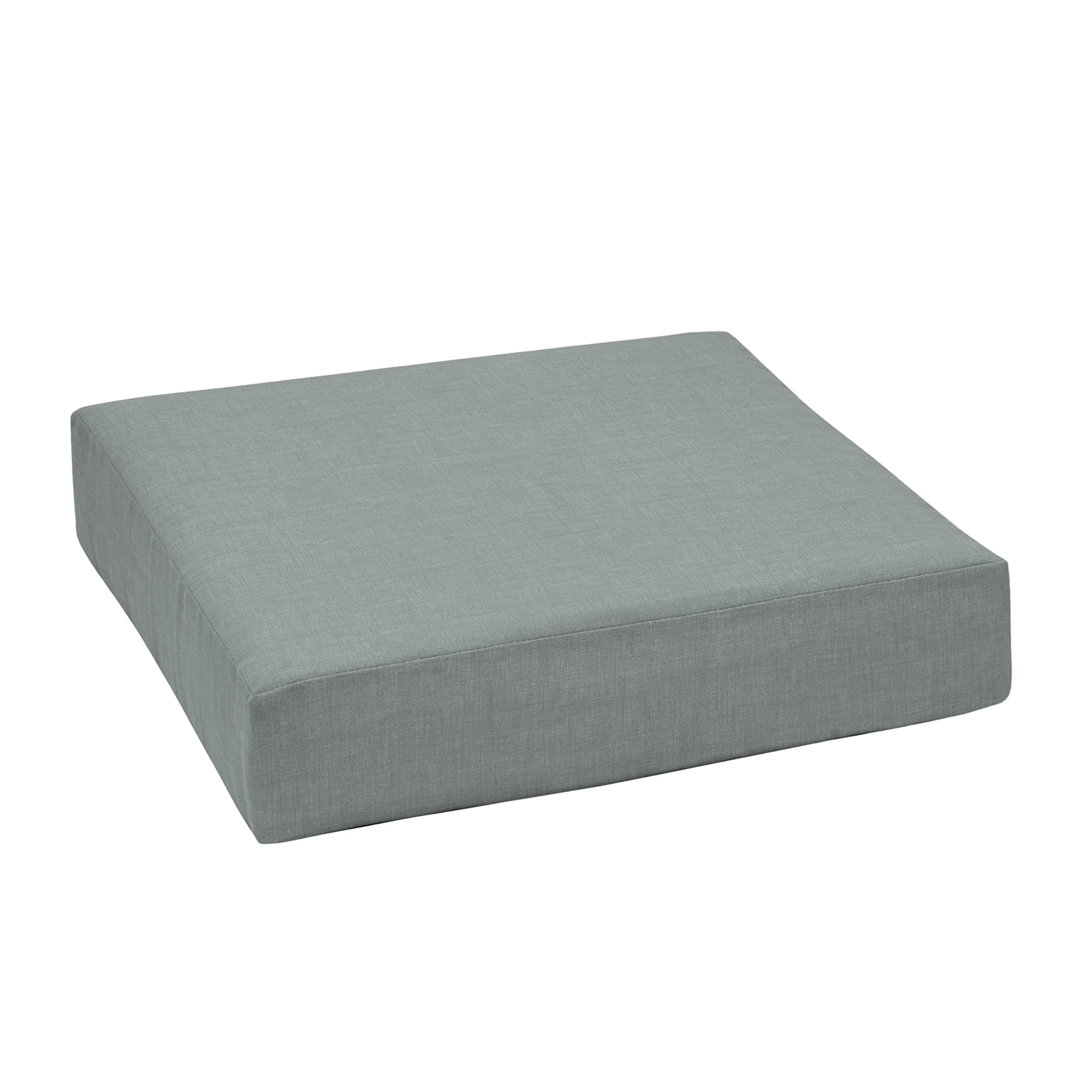 Arden Selections Outdoor Deep Seat Bottom Cushion, 24 X 24, Rain-Proof, Fade Resistant 24 X 24, Stone Grey Leala