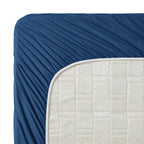 Clara Clark Bed Sheets, Premier 1800 Series 4 Piece Bed Sheet Set, Deep Pocket, Wrinkle, Fade, Stain Resistant, Luxury Soft Bedding Sheets & Pillowcases, California King, Navy Blue