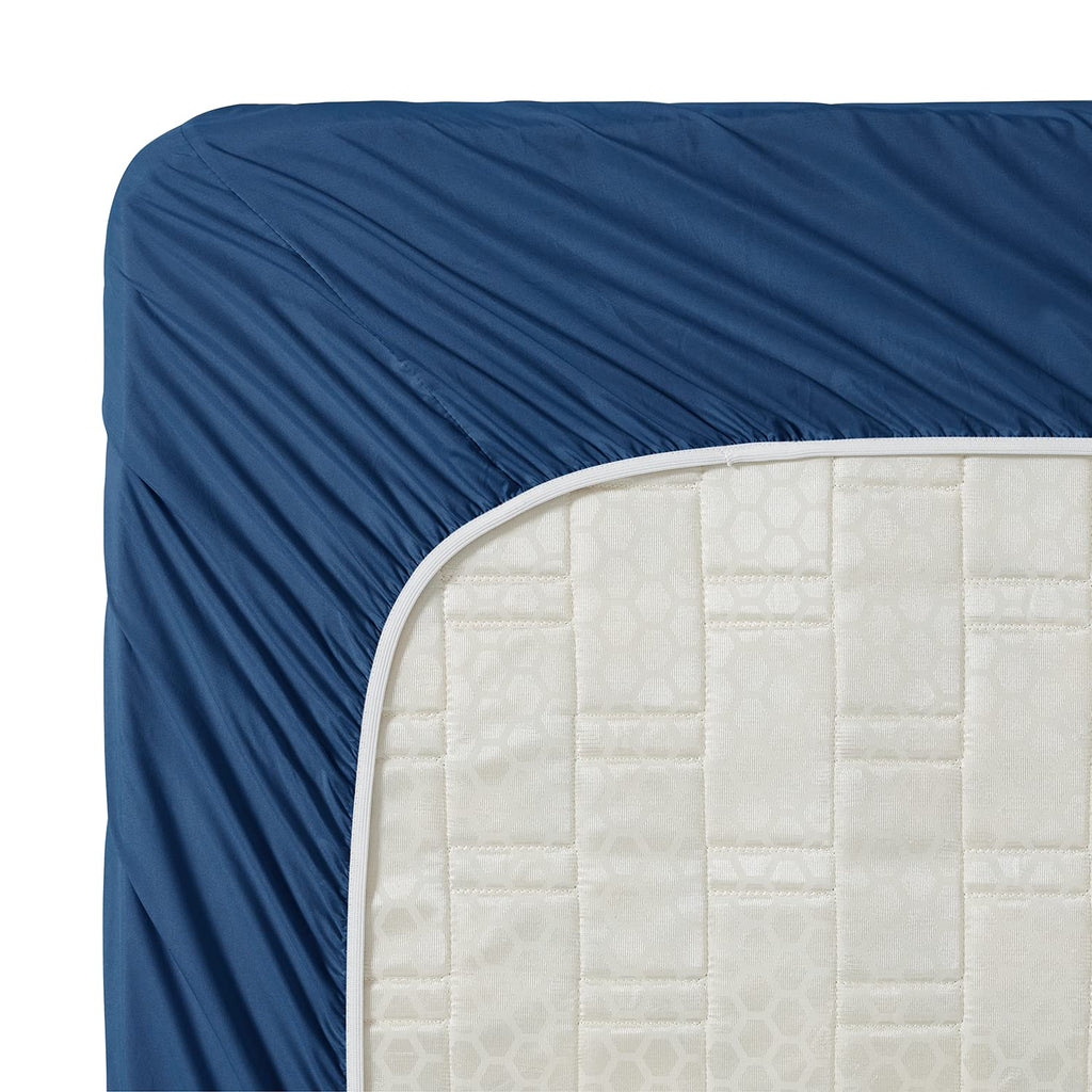 Clara Clark 1800 Premier Series 4Pc Bed Sheet Set - King, Navy Blue