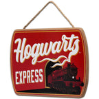 Open Road Brands Harry Potter Hogwarts Express Hanging Wood Wall Decor - Fun Harry Potter Sign For Kids' Bedroom, Playroom Or Mo