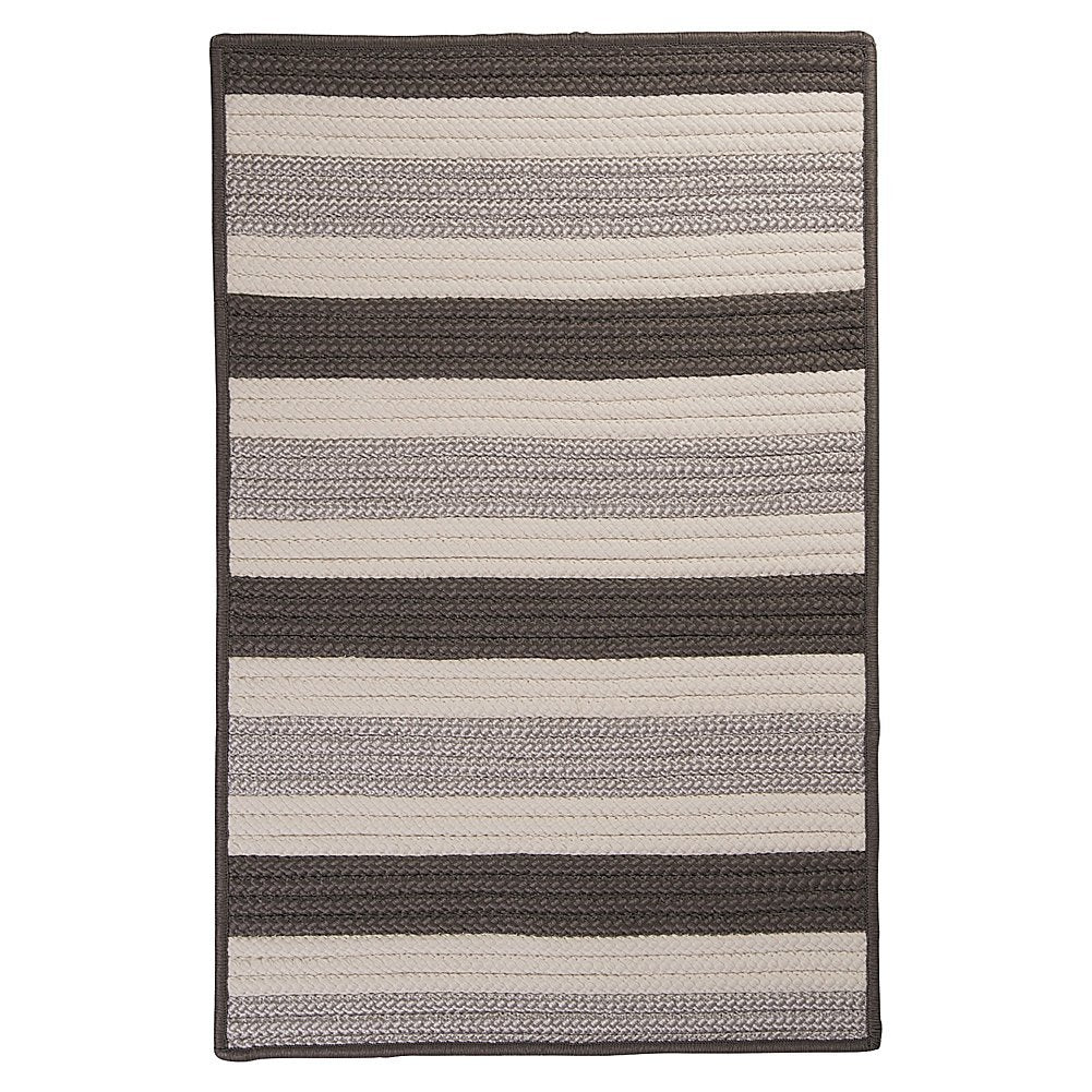 Stripe It Rug, 3 By 5-Feet, Silver