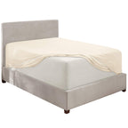 Nestl Extra Deep Pocket King Fitted Sheet, Off White Fitted Sheet King Size, 1800 Microfiber King Fitted Sheet Only, Soft King Bed Fitted Sheet Fits Up To 24 Inch Mattress - King Size Fitted Sheets