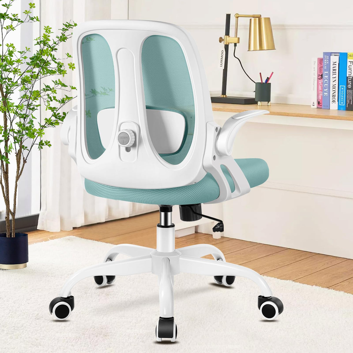 Razzor Office Chair, Ergonomic Computer Desk Chair With 2D Lumbar Support And Flip-Up Arms, Swivel Breathable Mesh Task Chair With Adjustable Height For Home Office