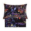 Jsd Black Gaming Sheet Set Twin Size, 3 Piece Soft Kids Game Printed Microfiber Bed Sheets Deep Pocket