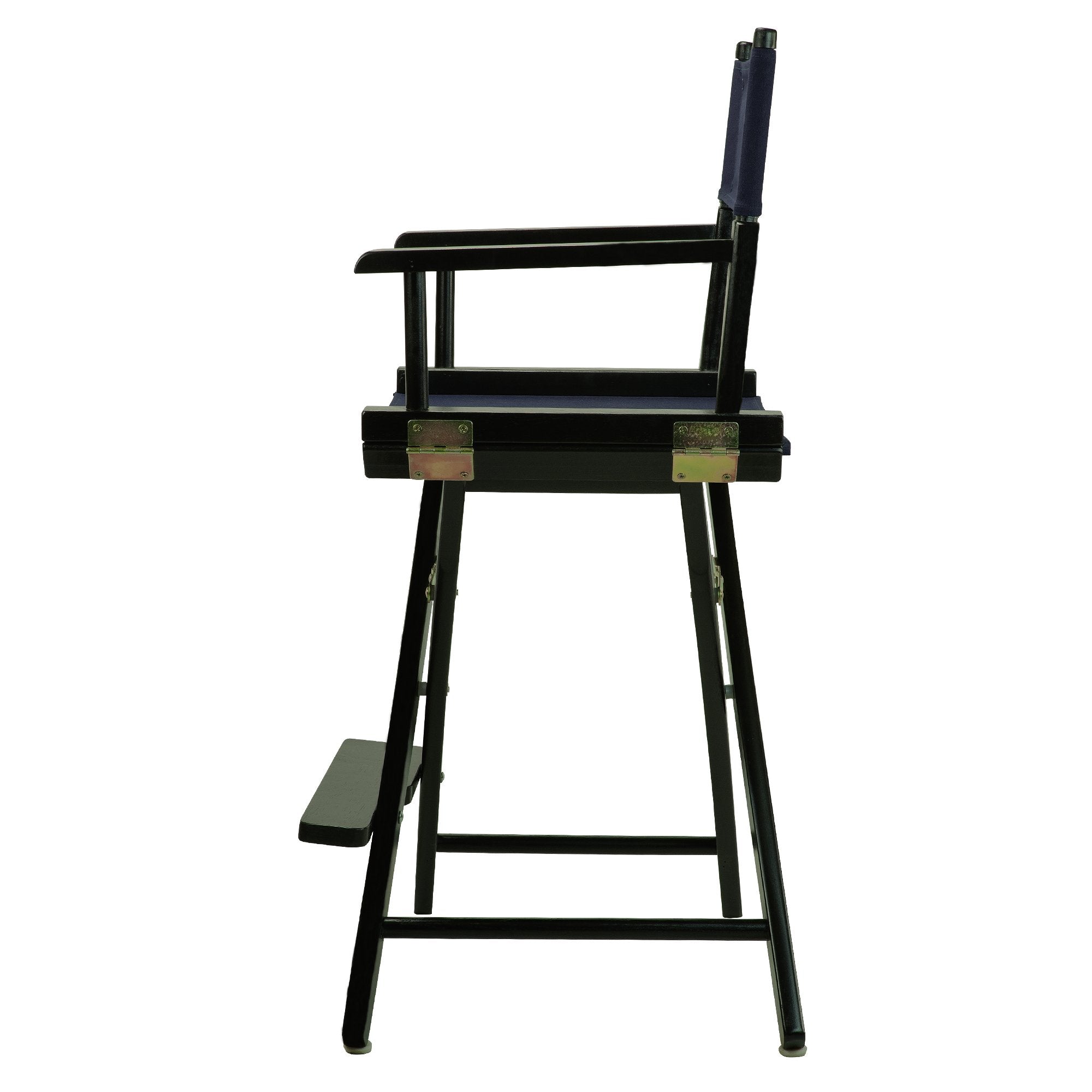 Casual Home 24&quot; Director'S Chair Black Frame-With Navy Canvas, Counter Height