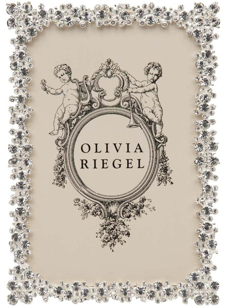 PRINCESS Austrian Crystal 4x6 frame by Olivia Riegel, Silver , 4x6