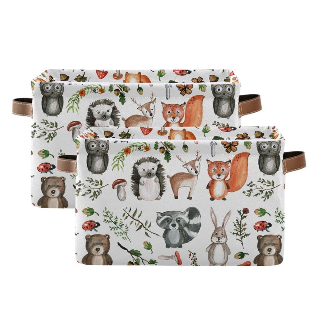 Senya Storage Bin Basket 1 Pcs Large Foldable Clothes Bag Collapsible Fabric Laundry Hamper Folding Washing Bin (Rectangle-Cute