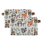 Senya Storage Bin Basket 1 Pcs Large Foldable Clothes Bag Collapsible Fabric Laundry Hamper Folding Washing Bin (Rectangle-Cute