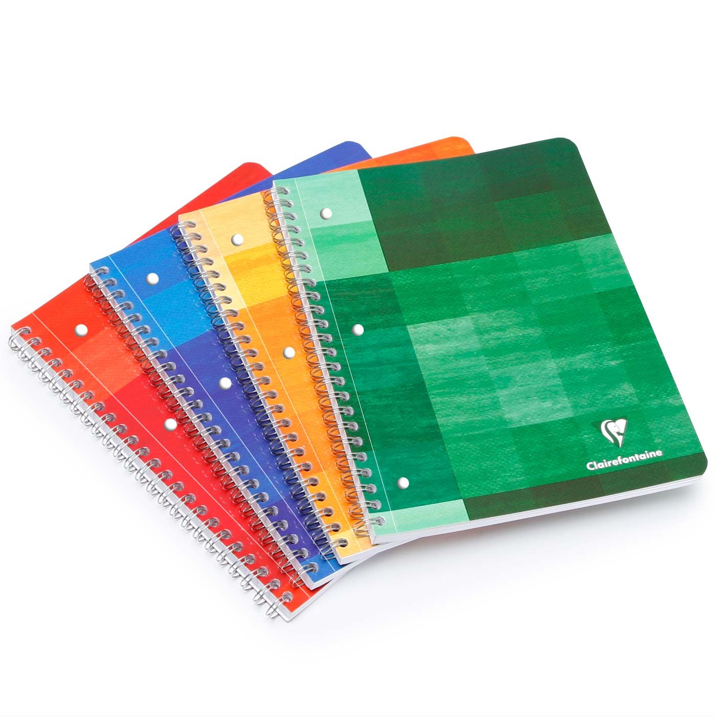 Clairefontaine Wirebound Notebook - Ruled W/Margin 90 Sheets - 8 1/4 X 11 3/4 - Sold Individually (Assorted Cover Color Chosen A
