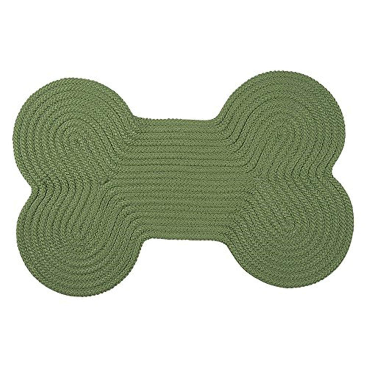 Dog Bone Solid Scatter Rug, 18 By 30-Inch, Moss Green