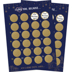 KESOTE Christmas DIY Advent Calendar 2024, 2 Sheets Scratch Off Poster Card for Adults and Kids 16.5'  12'