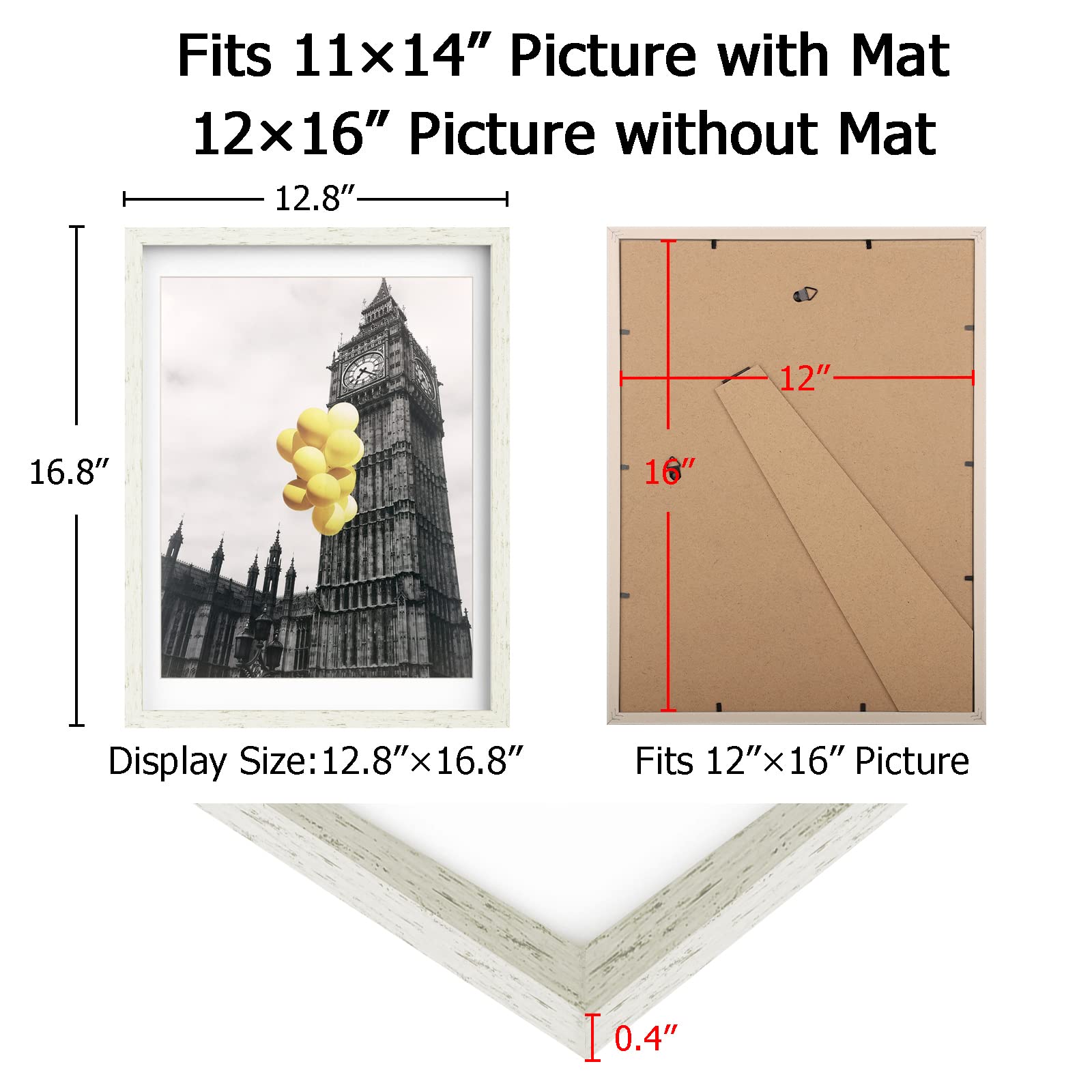 Bsrhome 11X14 Picture Frames Set For Wall Decor- 2 Pack Family Photo Frames For Display Pictures 8X10 With Mat Or 11X14 Without
