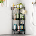 HapiRm Standing Shower Caddy Corner  3 Tier Corner Shower Organizer with Toothbrush Holder and 12 Hooks, Large Capacity Rustpro