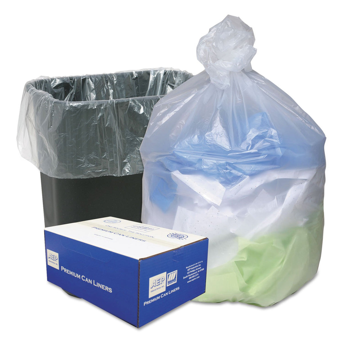 Ultra Plus WHD2431 Can Liners, 16 Gallon, 24-Inch x33-Inch, 200/CT, Translucent