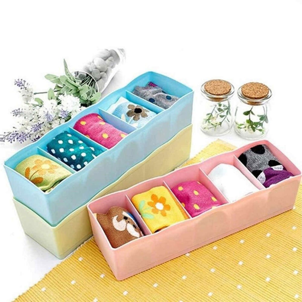 JAPP Innerwear & Socks Organizer Set of 3,(Multi Color)