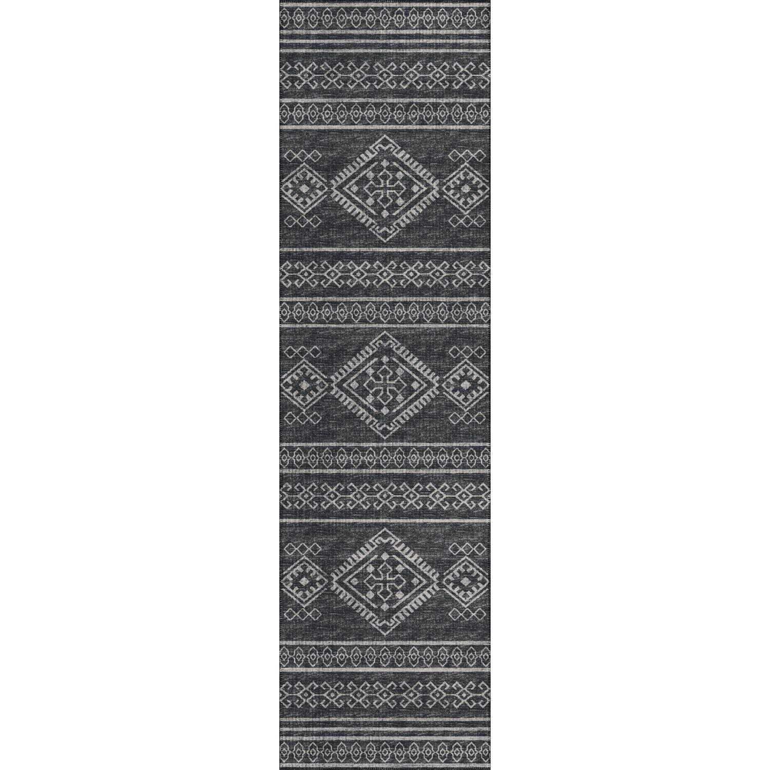 Sedona Sn14 Black Transitional Rug Runner 2' 3" X 10'