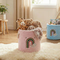 KNOTTY ROPE Cloudcatcher Fabric Storage Basket for Kids Room | Toy & Laundry Tote Organizer with Rope Handle for Dirty Clothes, 
