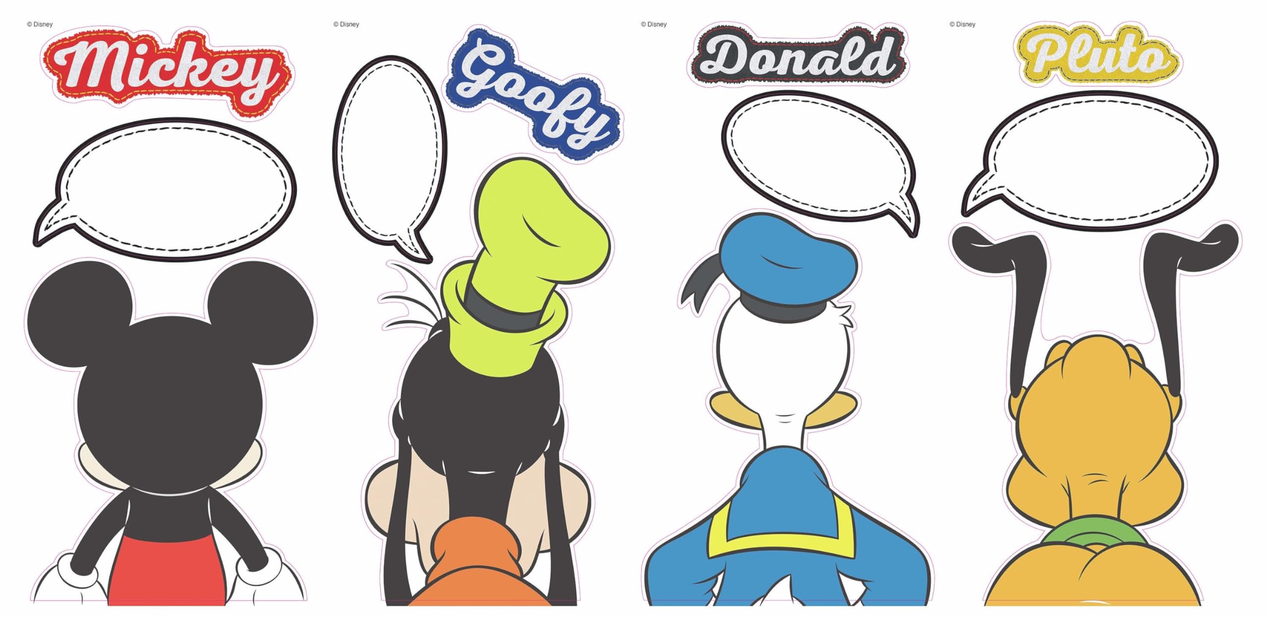 RoomMates Disney Mickey & Friends Peel and Stick Wall Decals with Dry Erase by RoomMates, RMK3579SCS, Blue, Red, Brown