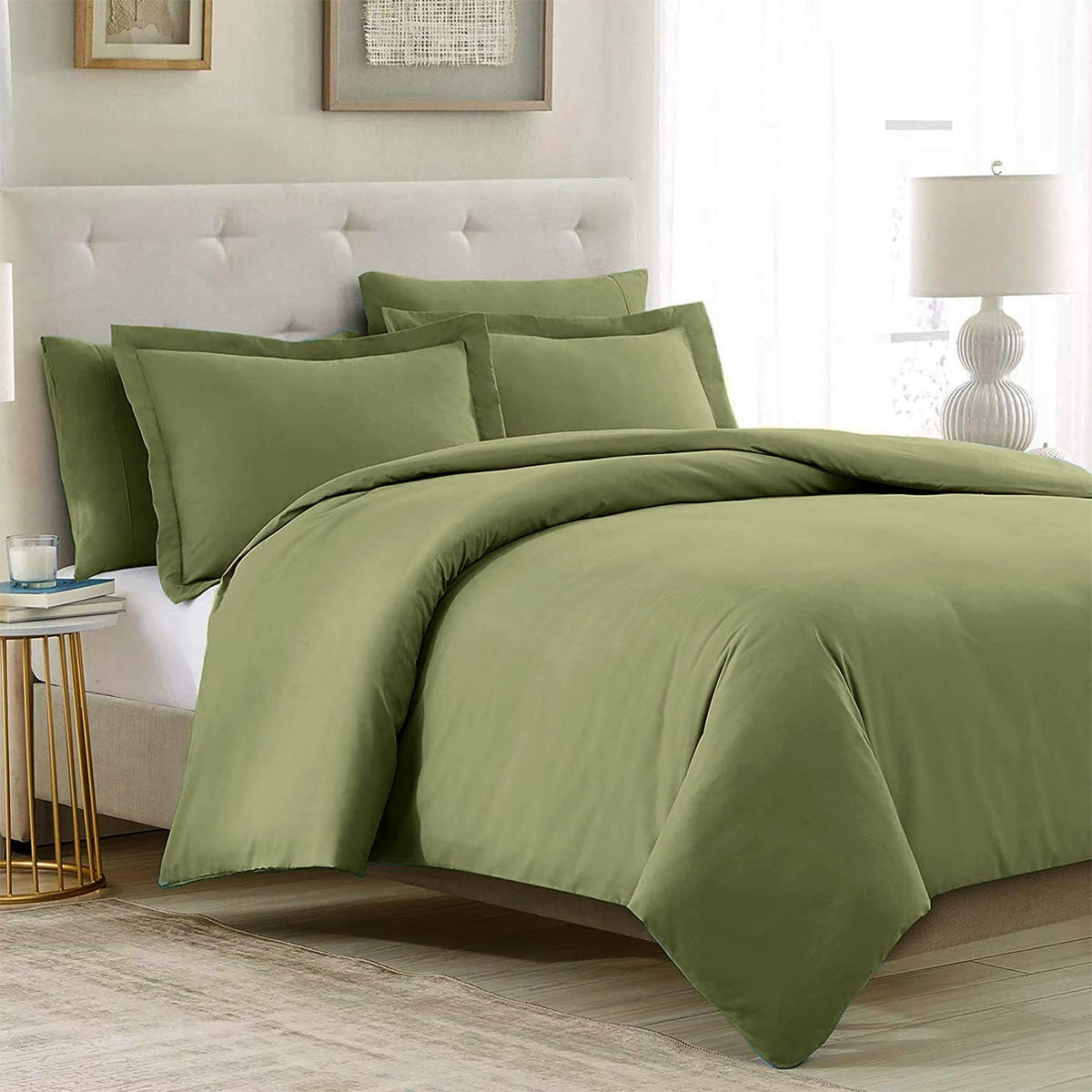 Mellanni Twin Duvet Cover Set - 3 Pc Iconic Collection Bedding Set - Hotel Luxury, Extra Soft & Cooling - 1 Comforter Cover, 1 S