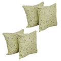 Blazing Needles Square Polyester Jacquard Throw Pillows, 17", Talamols Pineap 4 Count