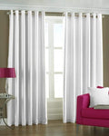 Kiara Creations Elegant Solid SemiSheer Curtains for Window 6 Feet (Pack of 1) White