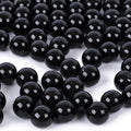 DomeStar 1LB Glass Marbles Bulk, Round Glass Marbles 0.63 Inch Vase Fillers Black Glass Beads for Marble Runs Home Decor