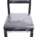 Zipcase 4 Pack Stain, Water And Kitty Scratch Resistant Clear Dining Chair Covers/Slipcovers Chair Protector Waterproof Pvc Material, 17”D X 18”W X 4”H With Adjustable Belt Strap, Set Of 4