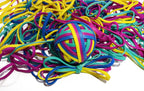 Rubber Bands, Size 33 (3 1/2' X 1/8'), Colorful Non Latex Rubber Band Bulk, Stretchable Rubber Bands Office Supplies, Durable