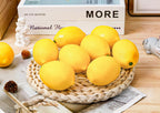 Toopify 20Pcs Yellow Artificial Lemons,Fake Fruit Lemons Artificial Lifelike Simulation Lemon For Home House Kitchen Party Decor
