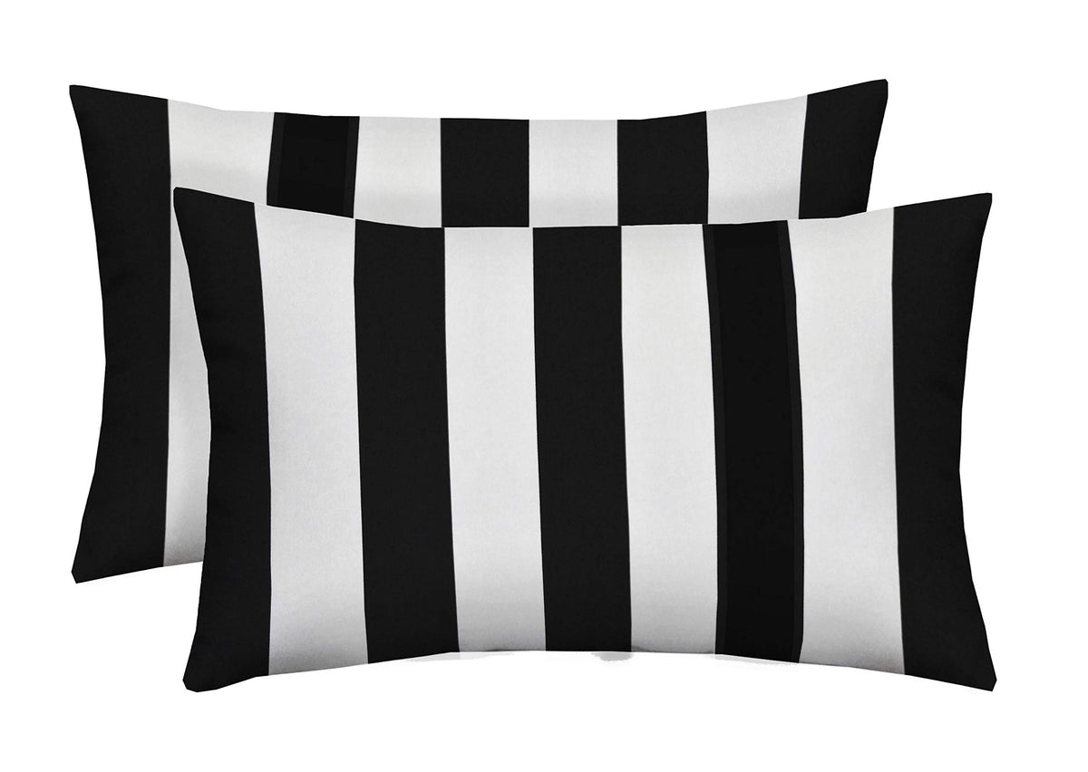 Rsh Decor: Lumbar Throw Pillows Set Of 2 | 20    X 12' | All-Weather Spun Fabric | Water And Fade-Resistant | Outdoor Support P