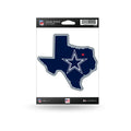 Rico Industries NFL Home State Sticker, Dallas Cowboys , Navy Blue, 5.75 x 8