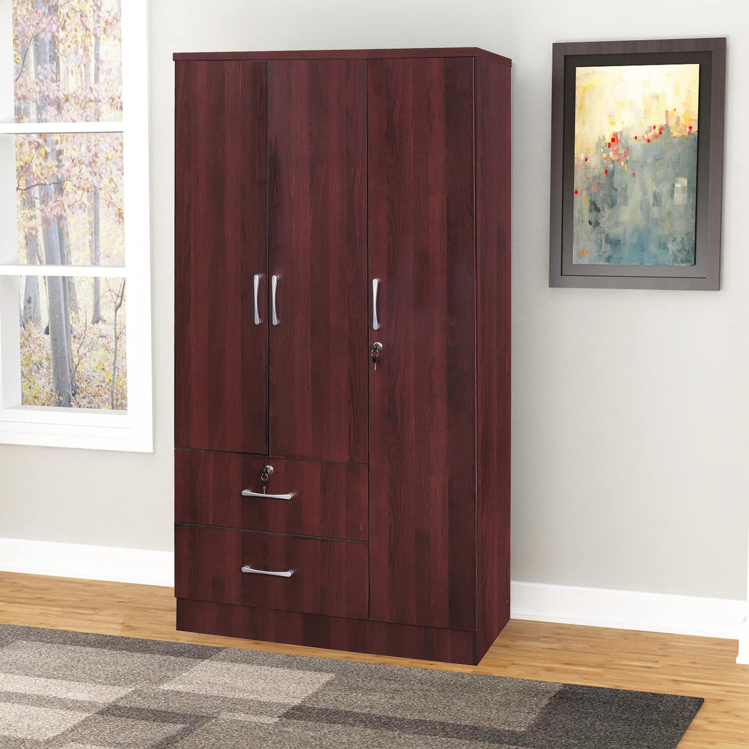 Better Home Products Symphony Wardrobe Armoire Closet - Thumbnail 4