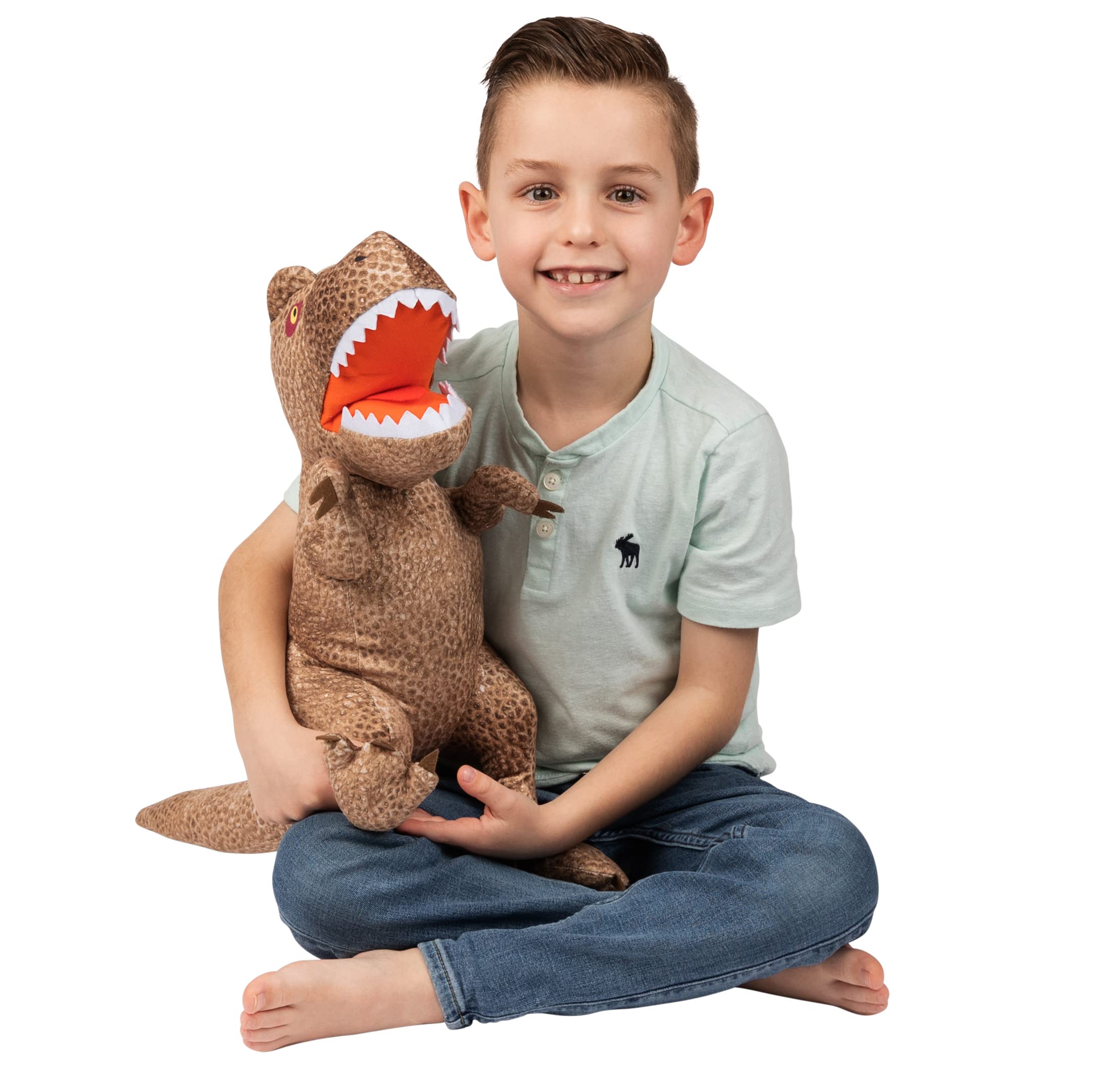 Jurassic World Dominion Rexy T-Rex Bedding Super Soft Plush Cuddle Pillow Buddy, One Size, By Franco Kids