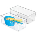 iDesign Plastic Drawer Organizer, Set of 2, Clear
