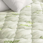 Twin Xl Mattress Topper, Quilted Thick Viscose Made From Bamboo Air Mattress Pad Cover, Noiseless Extra Plush Pillow Top Mattress Topper Extra Long Twin Fits 15-23 Inches Deep Mattresses