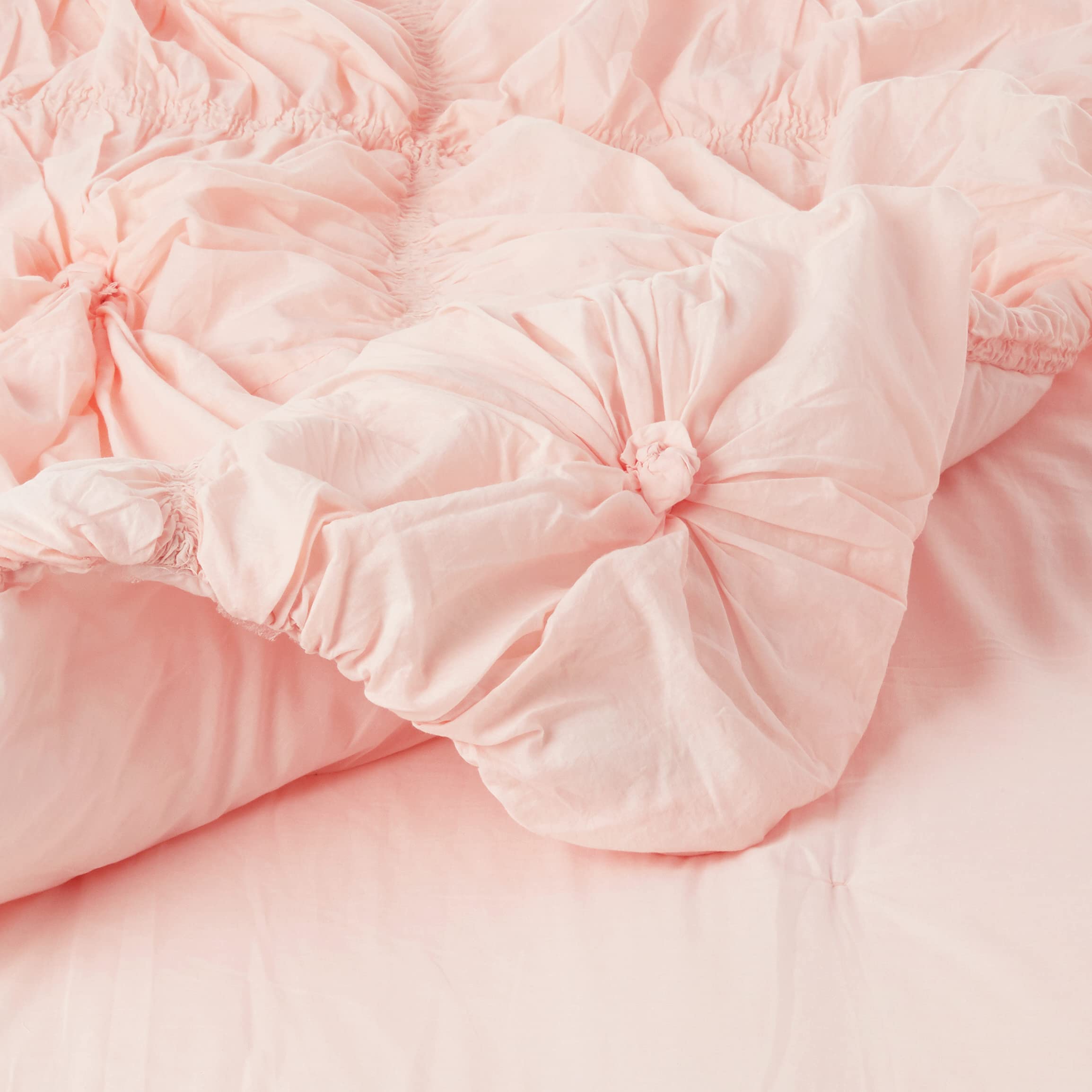 Rizzy Home | BT1392 | Polyester Comforter | 106&quot;x92&quot; Pink Solid