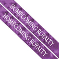 Anderson's Homecoming Royalty Sashes, 2 Pack Purple Sash with White Imprint 72 Inches x 3 Inches, Homecoming Court Sashes For Hi