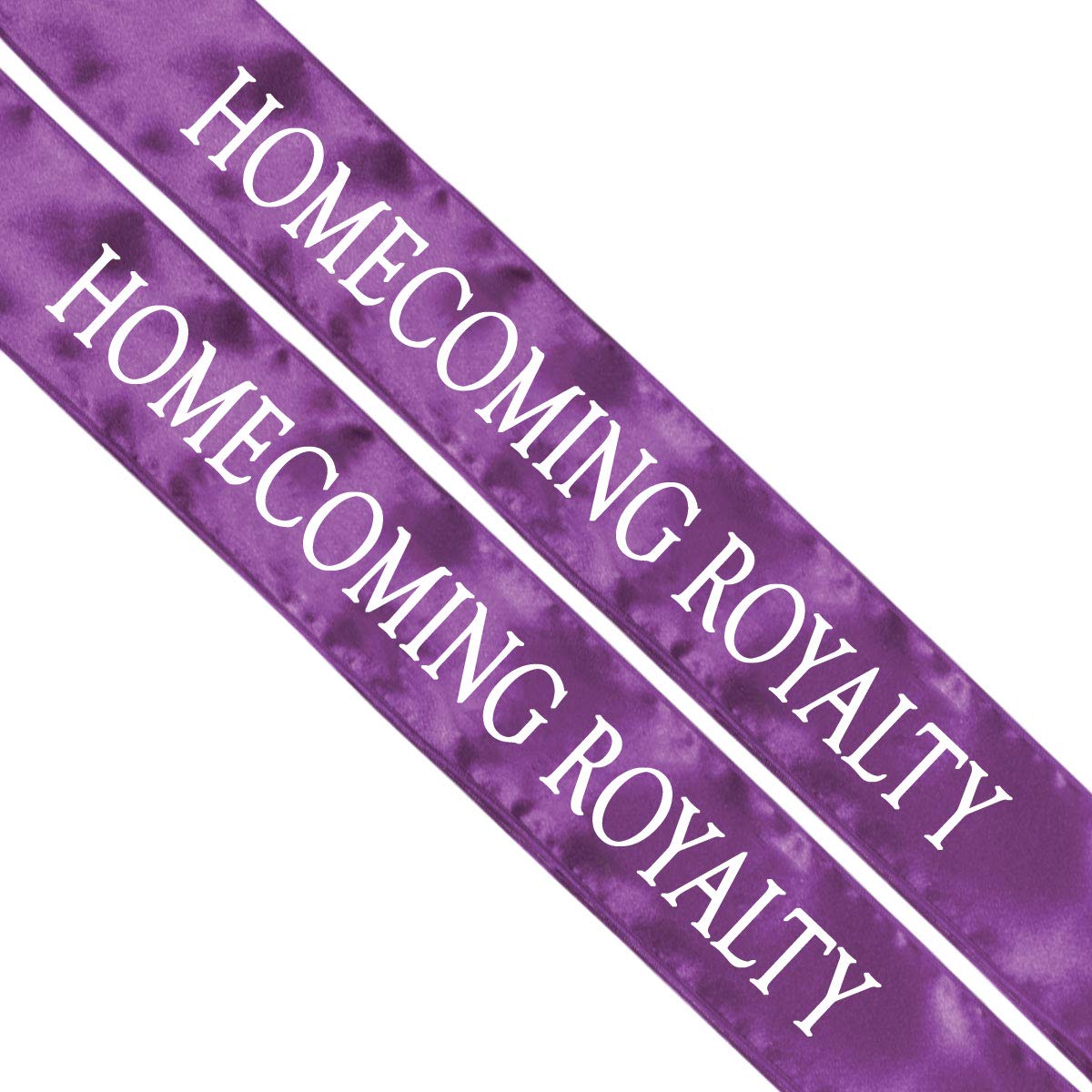 Anderson's Homecoming Royalty Sashes, 2 Pack Purple Sash with White Imprint 72 Inches x 3 Inches, Homecoming Court Sashes For Hi