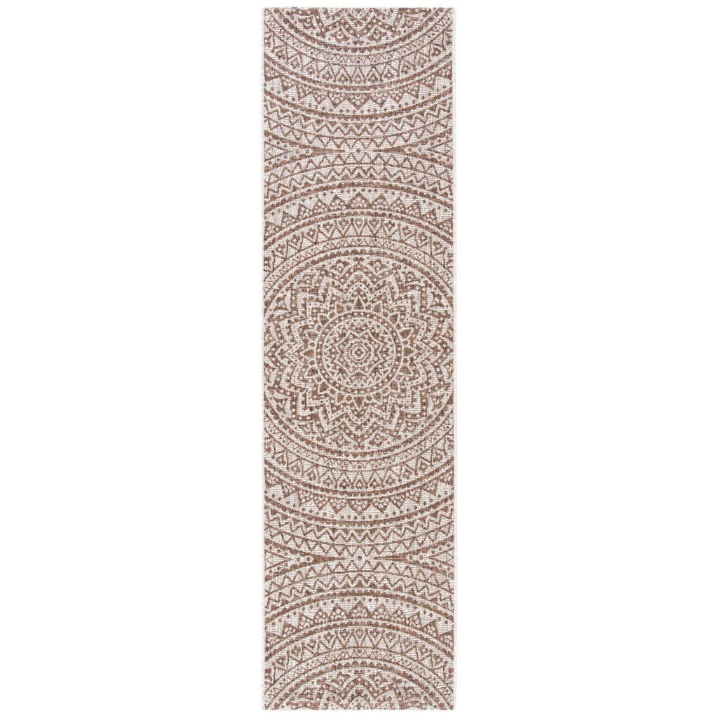Safavieh Courtyard Collection 2' 3' X 16' Light Beige / Light Brown Cy8734 Indoor/ Outdoor Easy Cleaning Patio Backyard Mudroom Runner Rug