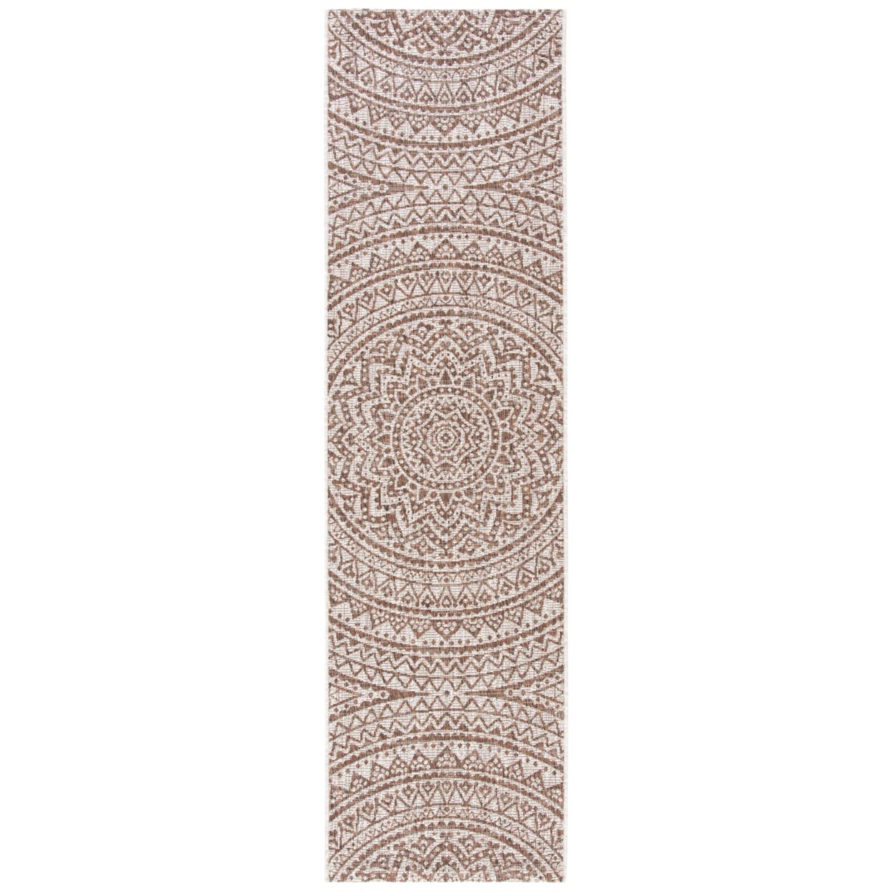 Safavieh Courtyard Collection 2' 3' X 16' Light Beige / Light Brown Cy8734 Indoor/ Outdoor Easy Cleaning Patio Backyard Mudroom Runner Rug