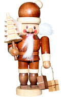 Christian Ulbricht 13-0503 Mini Nutcracker-Santa-4" H X 2.25" W X 2" D, Brown
