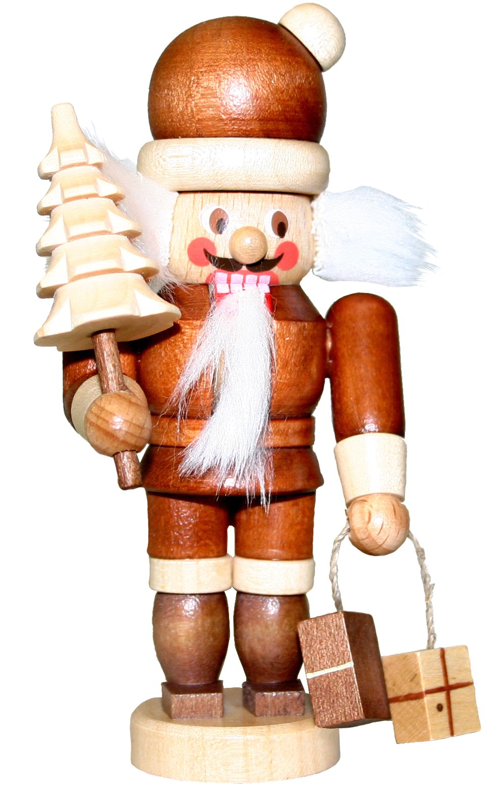 Christian Ulbricht 13-0503 Mini Nutcracker-Santa-4" H X 2.25" W X 2" D, Brown
