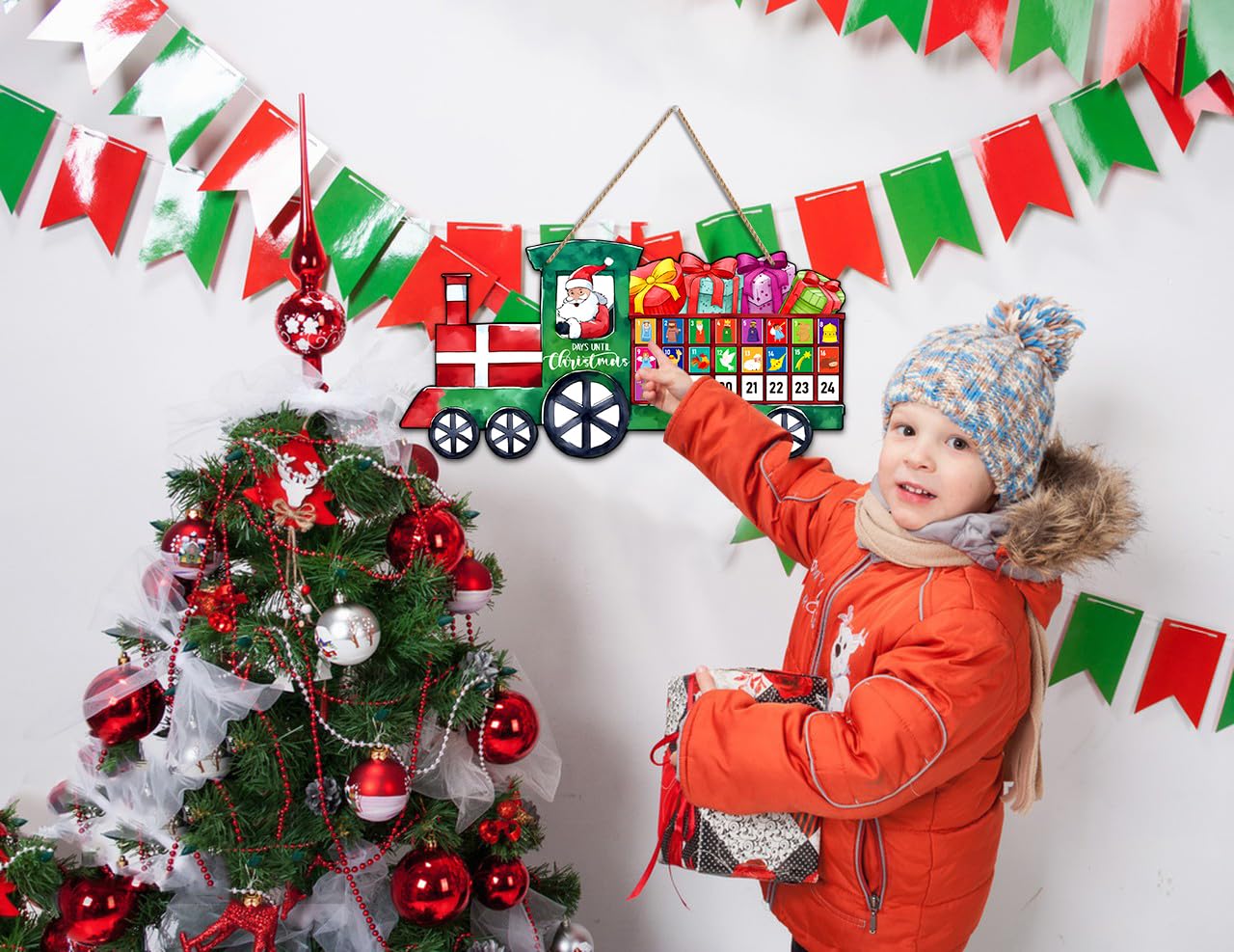 D24Time Christmas Advent Calendar 2023 Santa And Train Days Until Christmas Countdown Calendar Gifts For Kids Christian Advent C