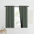 Nicetown 100% Blackout Curtains 50' Long, Pair Of Energy Smart & Noise Blocking Out Drapes For Baby Room Window, Thermal Insulated Guest Room Lined Window Dressing(Dark Mallard, 37' Wide)