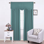 Nicetown Window Blackout Valances For Bedroom, Thermal Insutaled Room Darkening Rod Pocket Valances For Small Window, 52 Inch Wi