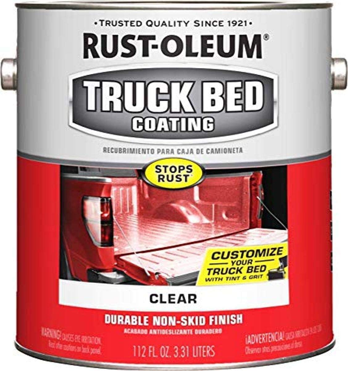 Rust-Oleum 340451 Automotive Truck Bed Watercolor Coating, 1 Gallon, Clear