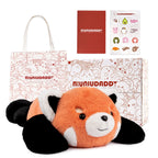 NiuniuDaddy Red Panda Weighted Stuffed Animals for Anxiety, 3.3lb Weighted Plush Red Panda Toys for Adult Kid Girl, Giant Stuffe