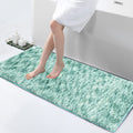 Luxe Home Bath Mat Super Soft Anti Skid Hawaii Rugs (Aqua, 60cm x 90cm) Pack of 1