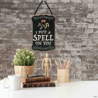 Open Road Brands Disney Hocus Pocus I Put A Spell On You Hanging Wood Wall Decor - Spooky Sanderson Sisters Sign For Halloween D